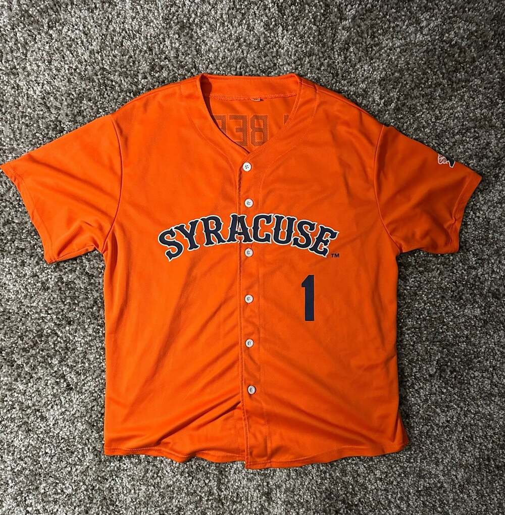 Syracuse Mets Baseball Jersey Size XL Orange Gilbert 1 Coca-Cola